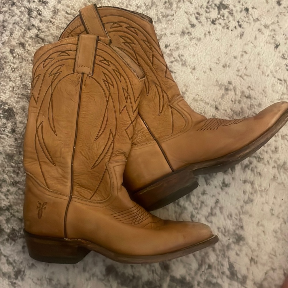 Frye Mid-Calf Cowboy Boots